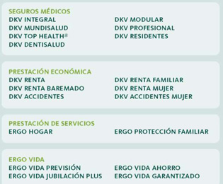 DKV Seguros productos.